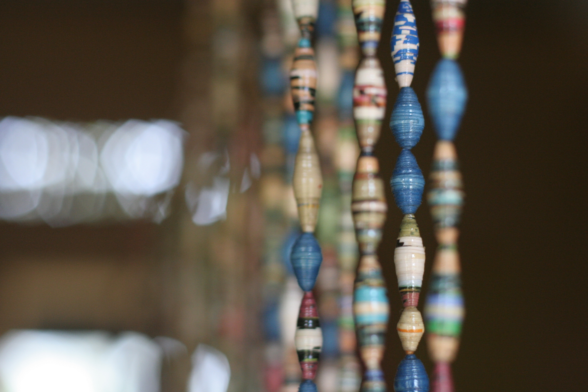 Close up of beads