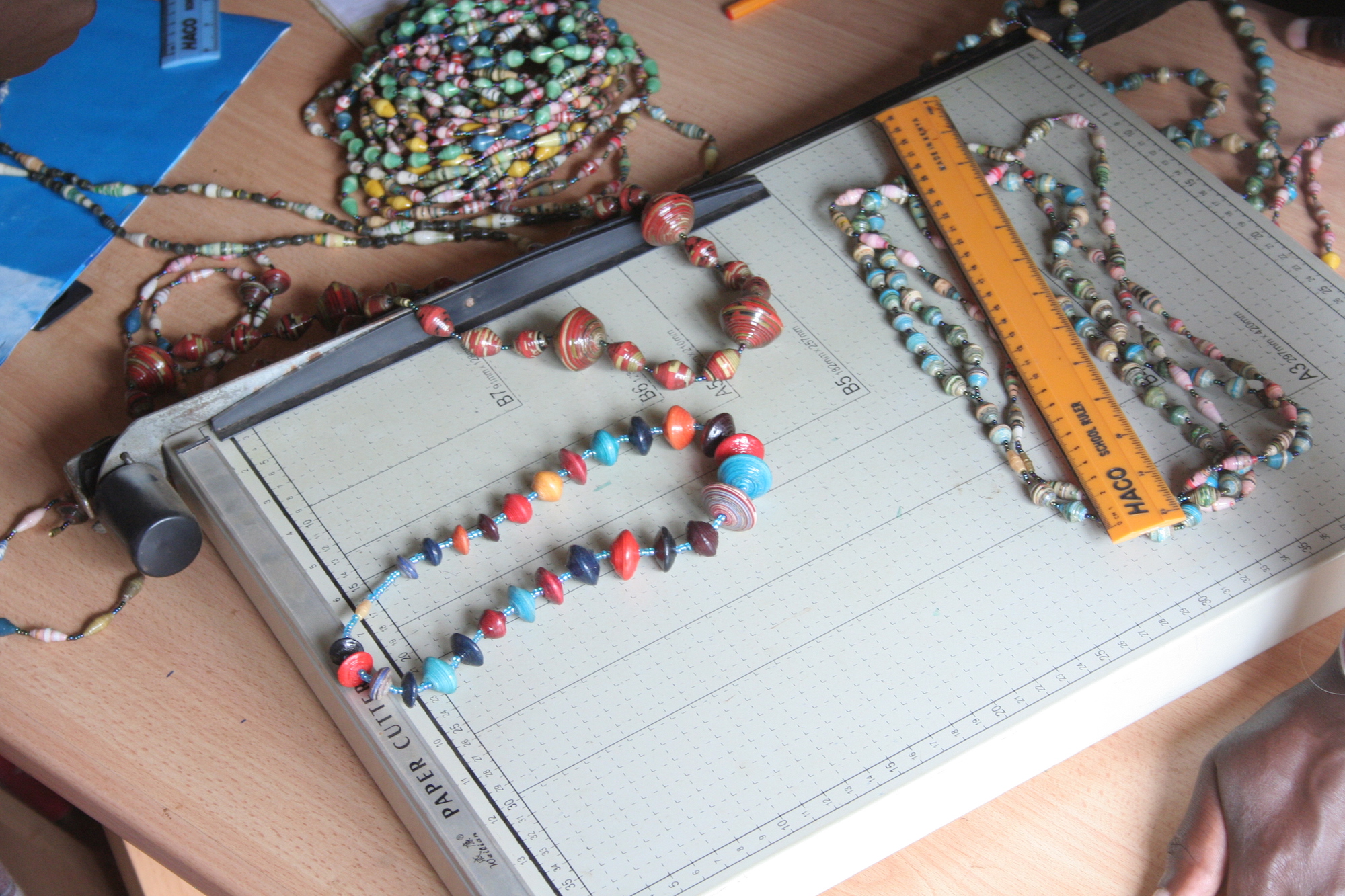 A selection of bead necklaces