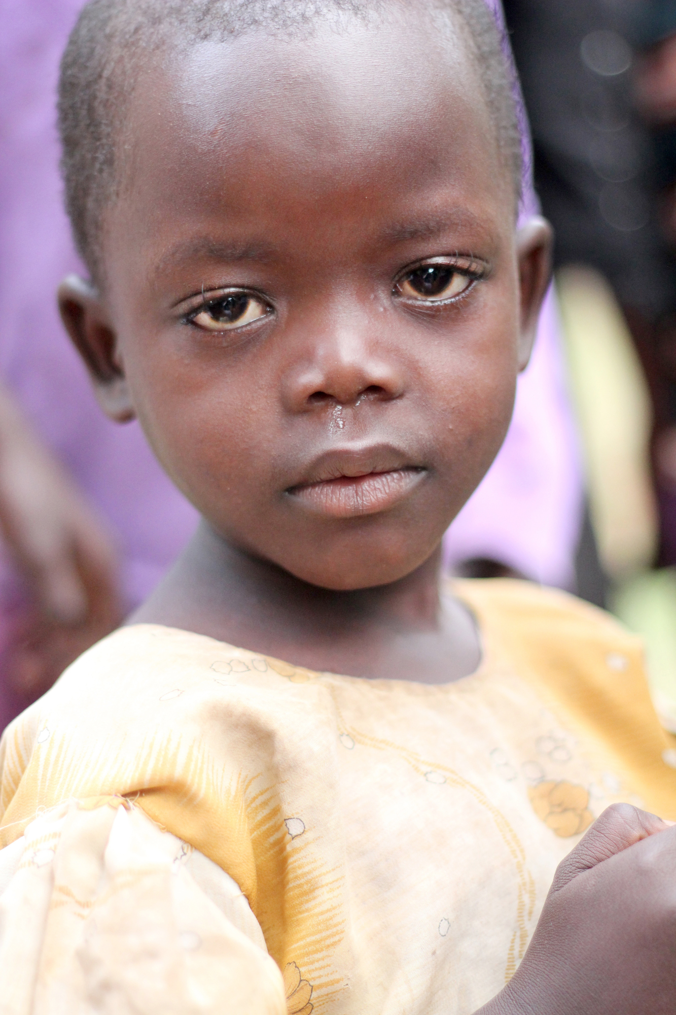 Close up of a young child