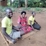 a woman and her children in Uganda